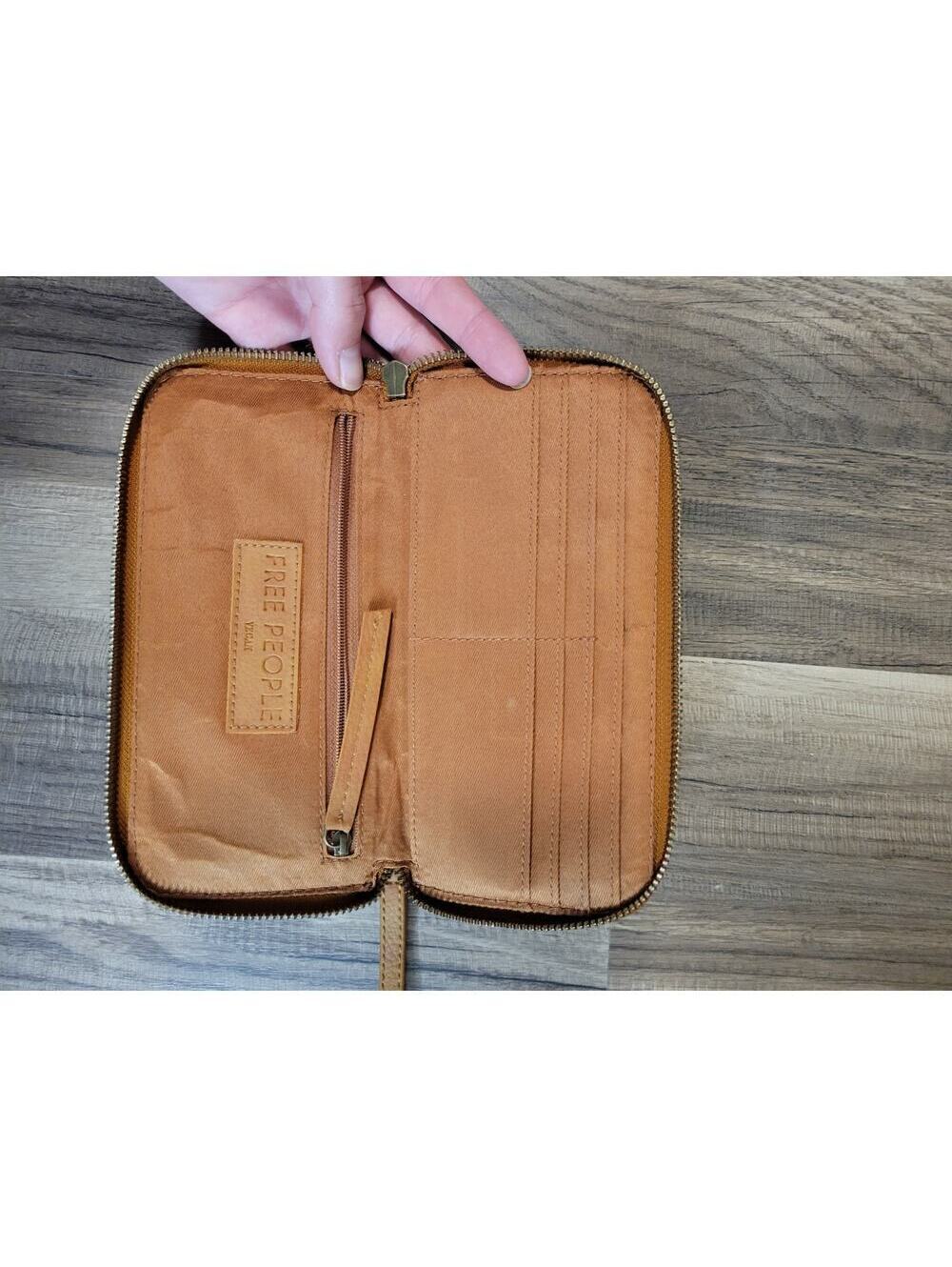 Free People Vegan Leather Wallet Wristlet - Picture 4 of 5